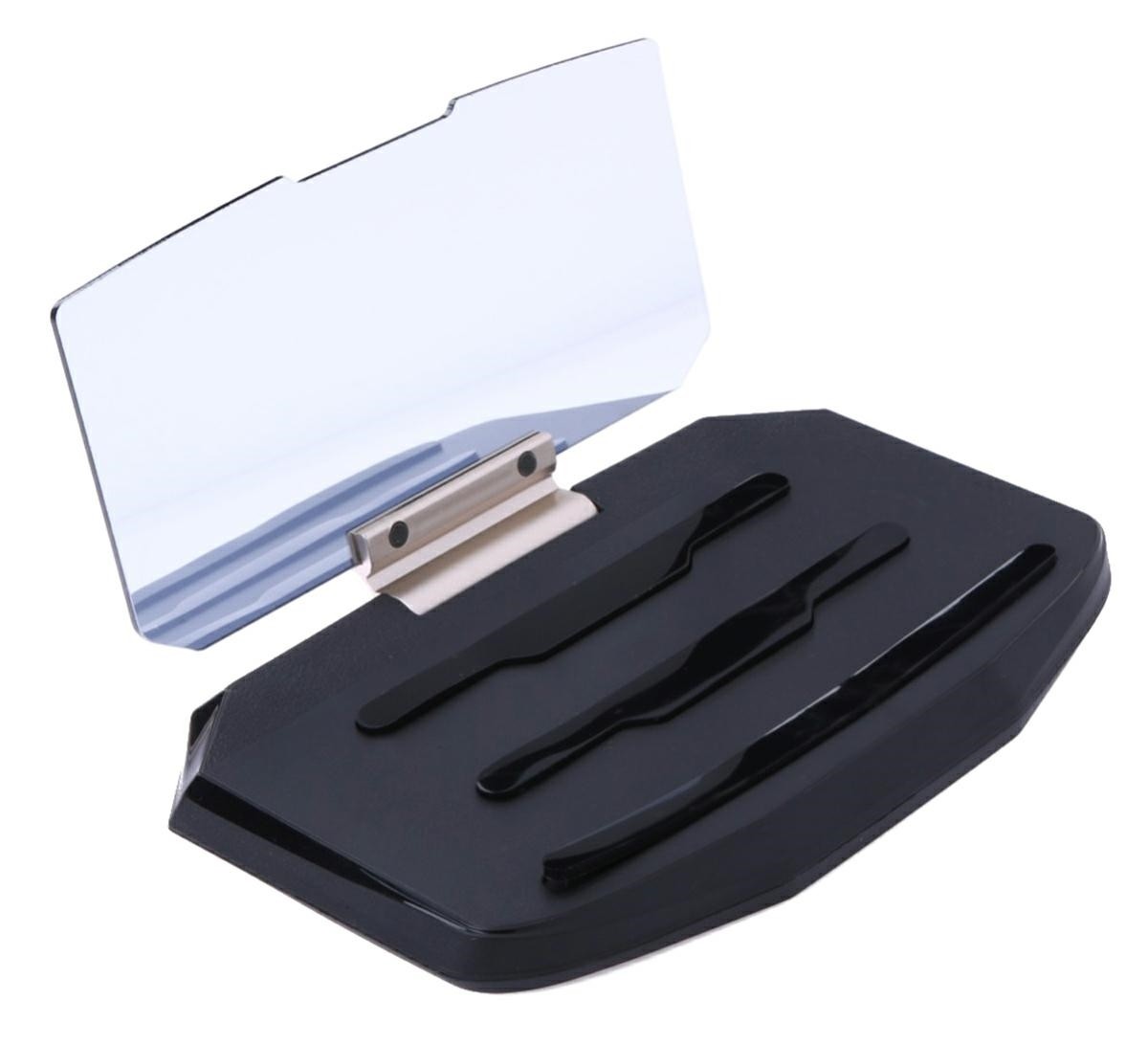 Suport telefon HUD, marire imagine: +20%, baza rotativa, 16 x 9,4 x 2cm, negru - imagine 9